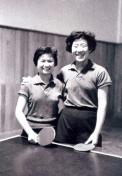 我国优秀乒乓球运动员---梁丽珍、韩玉珍