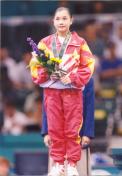 莫慧兰获得二十六届奥运会跳马银牌