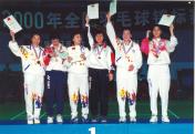 2000年全国羽毛球锦标赛女团冠军---江苏队