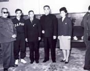 周恩来总理、陈毅副总理接见日本乒乓球代表团领队与教练