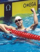 乐靖宜获26届奥运会100米自由泳金牌