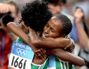 雅典奥运会女子5000米决赛 埃塞俄比亚选手迪法尔获得冠军