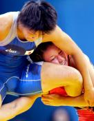 雅典奥运会女子63GK摔跤决赛 日本选手ICHO K获得冠军