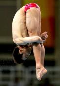 胡佳获得雅典奥运会男子十米跳台跳水金牌