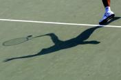 多哈亚运会网球男单第二轮场景