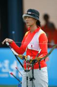 国际射箭赛女子个人淘汰赛   中国选手张娟娟晋级16强