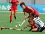 好运北京国际曲棍球邀请赛 中国女队3比0战胜阿根廷女队