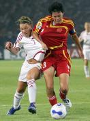 2007年女足世界杯D组首轮 中国2比1领先丹麦