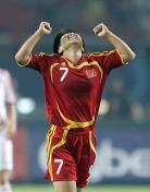 2007年女足世界杯D组首轮 中国2比1领先丹麦