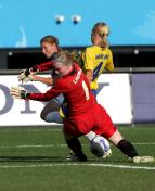 2007年女足世界杯B组 美国2比0领先瑞典