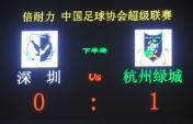 09赛季中超第六轮 深圳主场0比1负于杭州