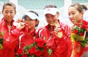 十运会网球女团决赛 天津队2比1胜解放军夺冠