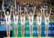 第十一届全运会体操女子团体赛  上海队奋力夺冠
