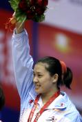 十一运会女举75公斤级 黑龙江曹磊获冠军