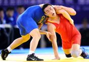十一运会摔跤男子自由式66公斤级 山西选手陈占国夺冠