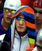 十一运会游泳男子50米自由泳 蔡力获冠军