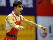 十一运会男子62公斤级举重 湖南杨帆夺冠