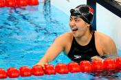 李哲思获十一运会女子50米自由泳冠军