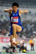 十一运会田径男子三级跳远 李延熙超亚洲纪录夺冠