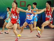 十一运会田径男子4X100米 广东队夺冠