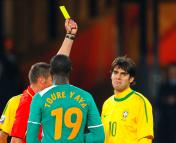 南非世界杯G组 卡卡染红被罚下场