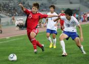 奥运会女足预选赛 中国队0比0平韩国队