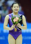 全国体操锦标赛 湖北队程菲获女子跳马冠军