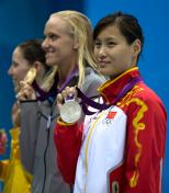 奥运女子100米蝶泳 陆滢摘银