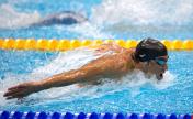 伦敦奥运会游泳男子200米蝶泳半决赛 菲尔普斯晋级