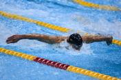 奥运会男子100米蝶泳半决赛 菲尔普斯晋级决赛