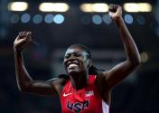 奥运会女子跳远决赛 美国选手夺冠