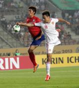 东亚杯男足赛次轮 中国队0比0逼平韩国队