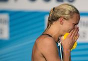斯约斯特罗姆夺游泳世锦赛女子100米蝶泳金牌