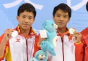 十二运男单3米板跳水决赛 何氏兄弟包揽冠亚军