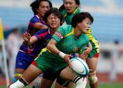 十二运会女子7人制橄榄球小组赛 北京队27比0胜安徽队