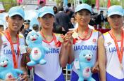 十二运会赛艇比赛 辽宁队夺女子轻量级2000米四人双桨冠军