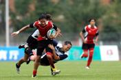 十二运会女子7人制橄榄球小组赛 山东队21比5胜江苏队