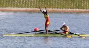 江燕/张馨月夺十二运会女子2000米双人双桨赛艇冠军