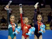 十二运会女子高低杠 湖南选手商春松夺冠