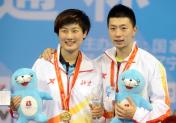十二运会乒乓球混双 北京队马龙/丁宁夺冠