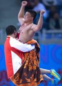 十二运会摔跤男子古典式84公斤级 河南选手赵海军夺冠