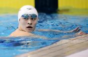 十二运会男子100米自由泳 孙杨排名第三晋级决赛