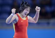 十二运会女子自由式摔跤72公斤级 江西队周凤摘铜
