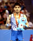 十二运会体操男子跳马 湖南选手屈瑞阳夺冠