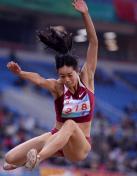 许小令夺十二运会田径女子跳远冠军