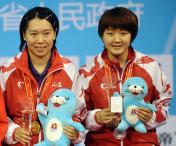 十二运会乒乓球女单决赛 李晓霞力克陈梦夺得冠军