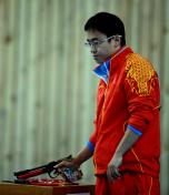 东亚运动会射击男子10米气手枪 麦嘉杰夺冠