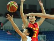 东亚运动会女篮比赛 中国队86比31胜中国香港队