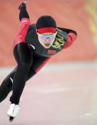 李丹在索契冬奥会速滑女子1000米决赛中