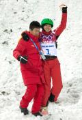 索契冬奥会自由式滑雪女子空中技巧 李妮娜憾失奖牌